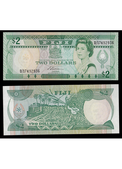 Isole Fiji 2 Dollari 1988 Stupenda